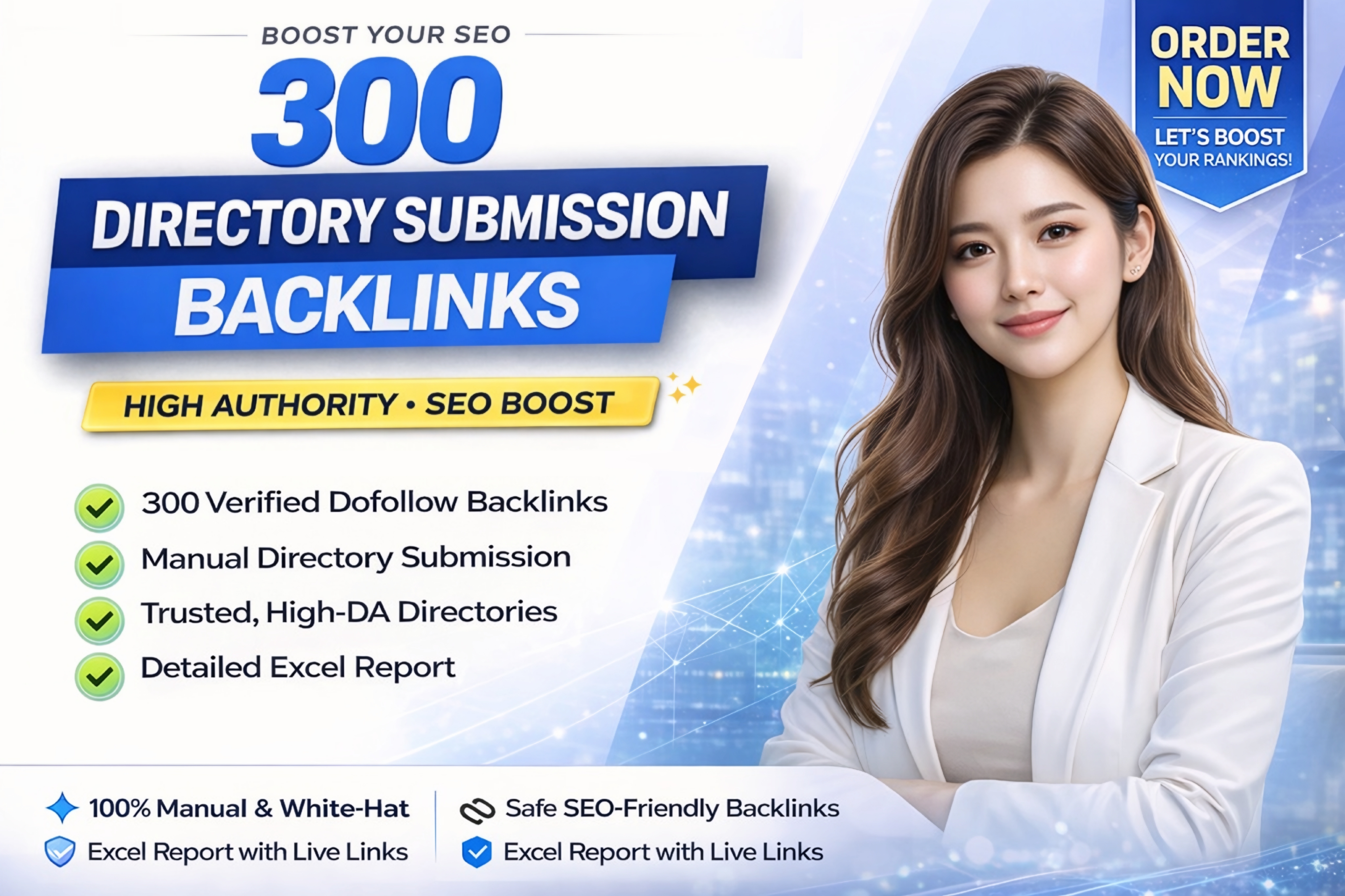 Get 300 Manual Directory Submission Backlinks from Tr...