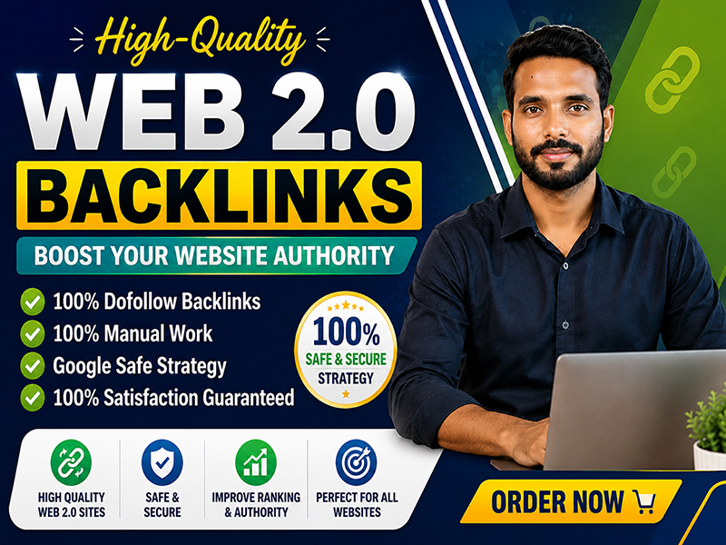 I Will Build High Quality Web 2.0 Backlinks for Googl...