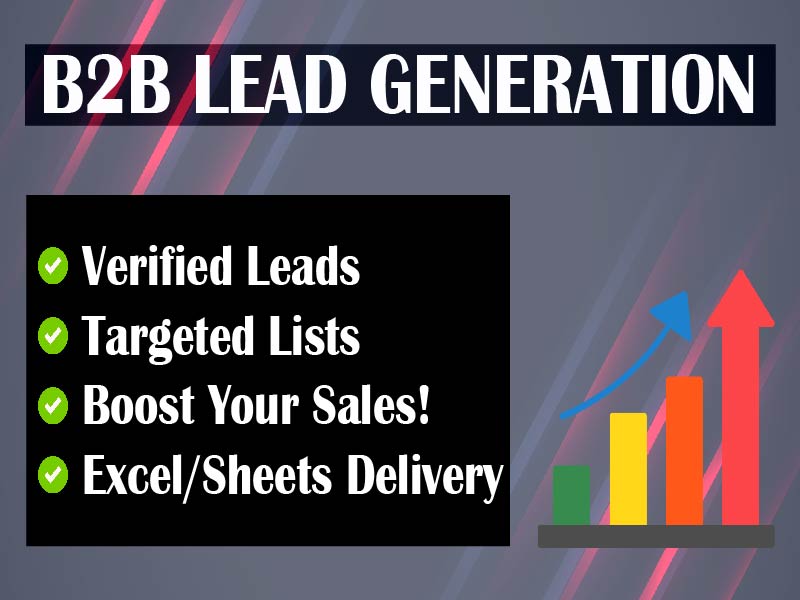 I will do b2b lead generation, email address by using website and linkedin