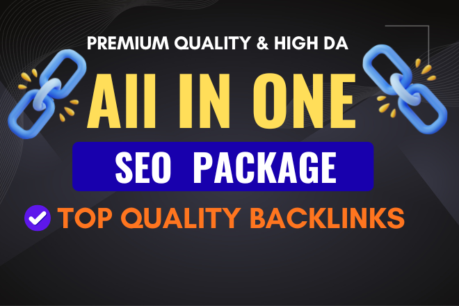 All in one 500 SEO backlinks package for top Google ranking