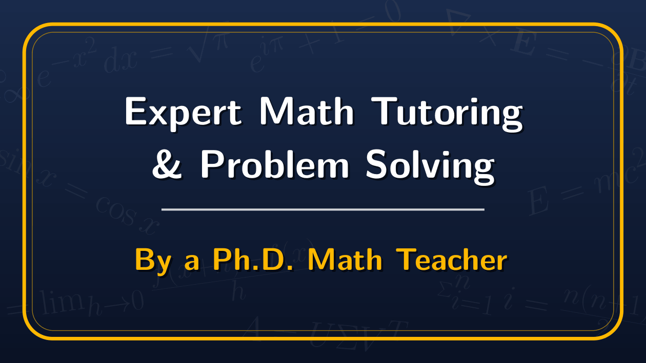 I will be your expert math tutor and help you solve a...