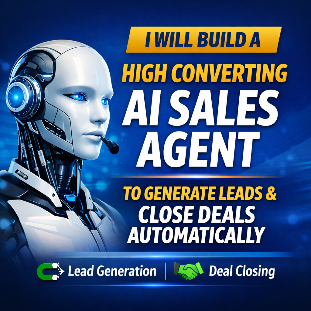i will build an ai sale agent that convet leads and c...