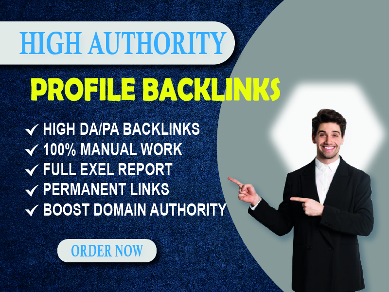 I Will Create 50 High da profile backlink for website...