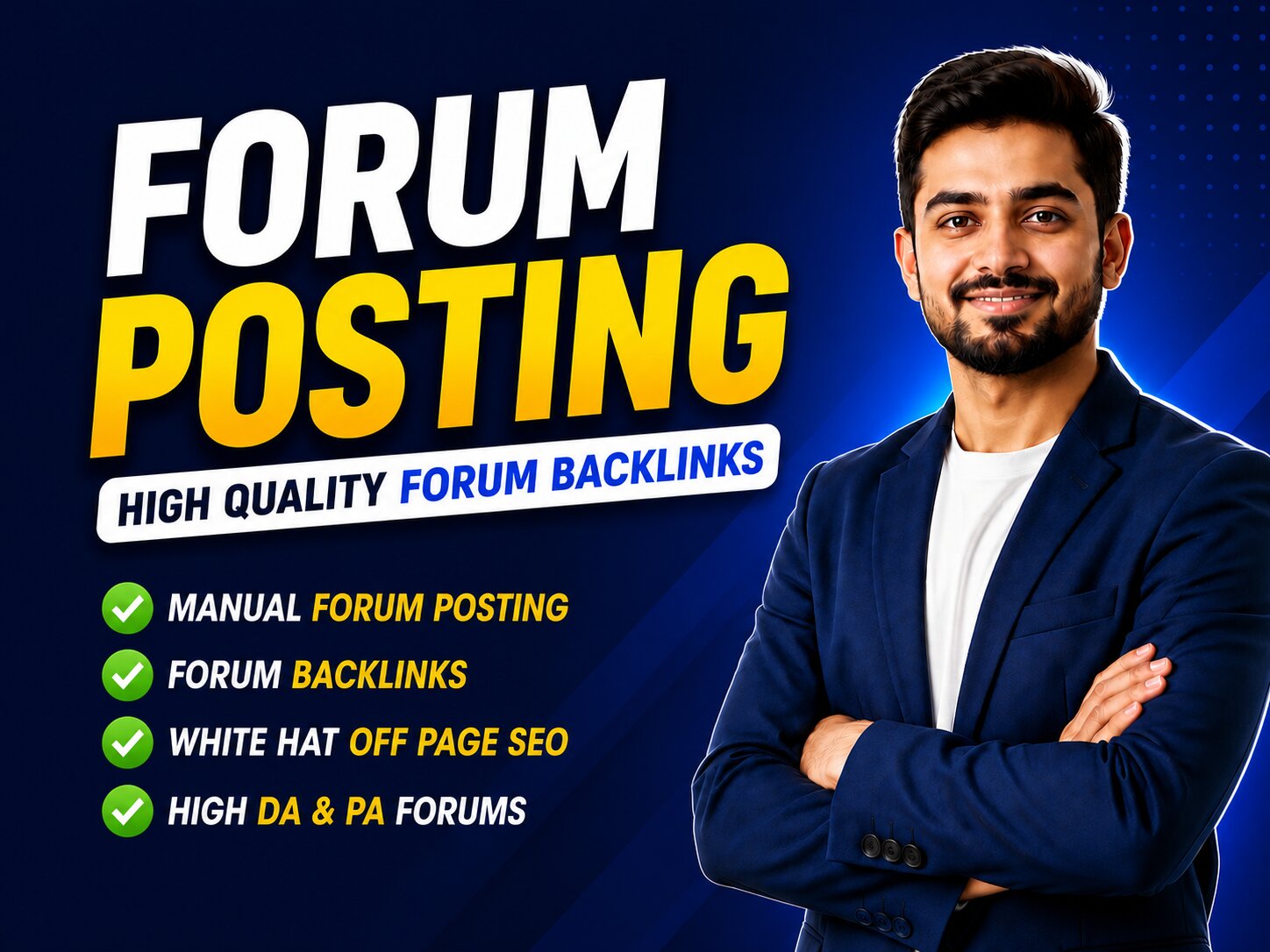 I will do manual 60 forum posting with high quality f...
