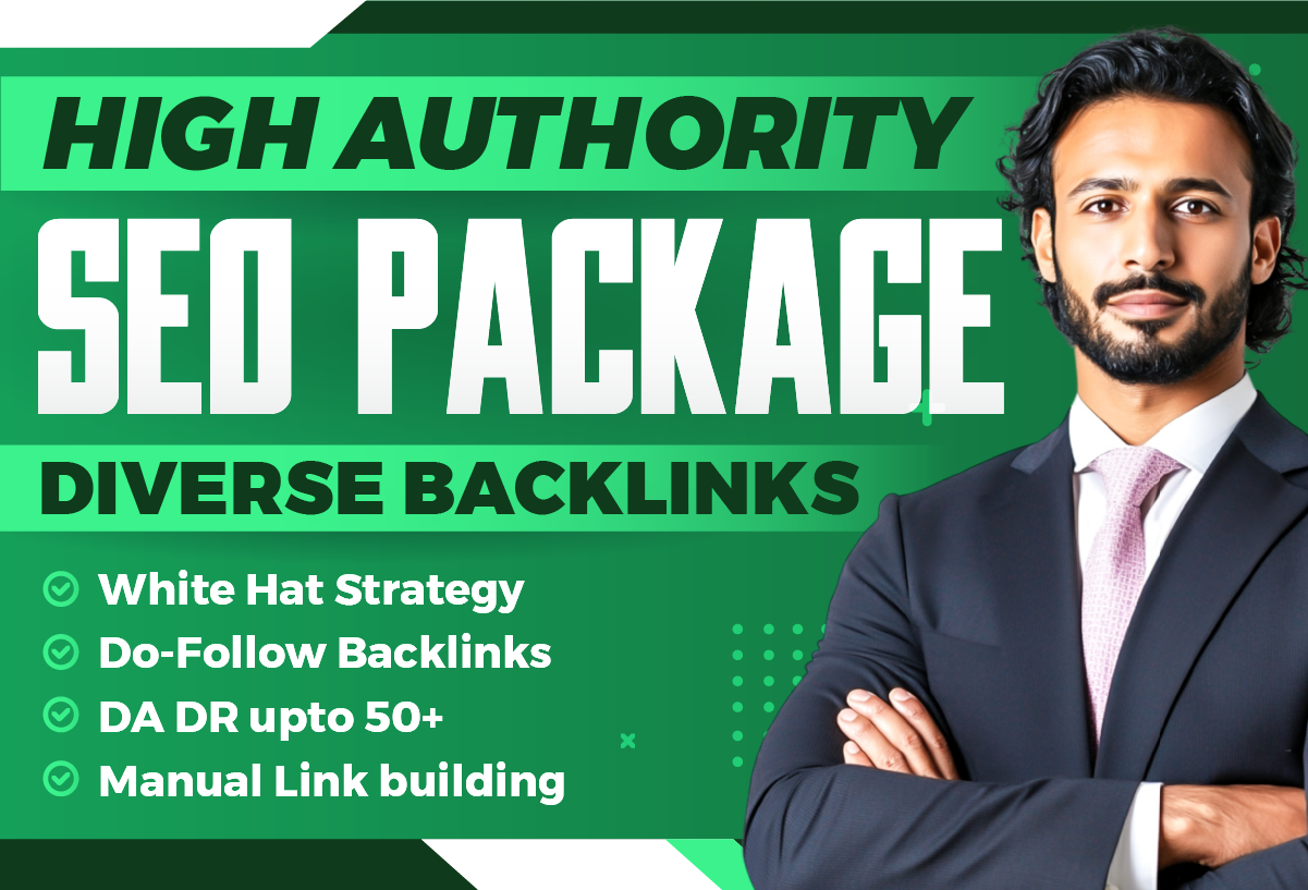 1st Page Booster SEO Package - High DA DR Diverse Backlinks to Rank High on Google