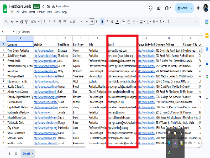 I will find valid email addresses and provide linkedin leads