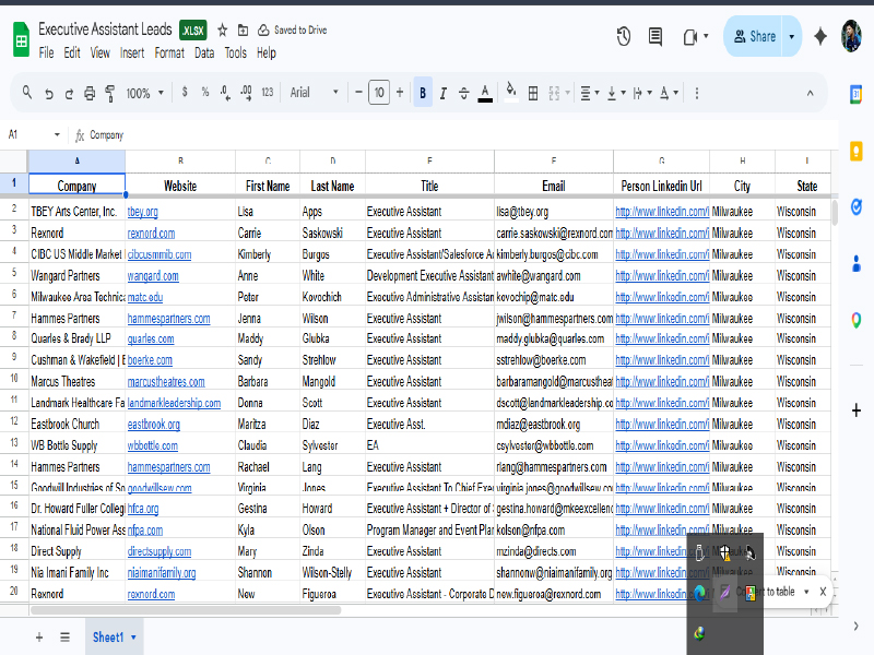 I will find valid email addresses and provide linkedin leads