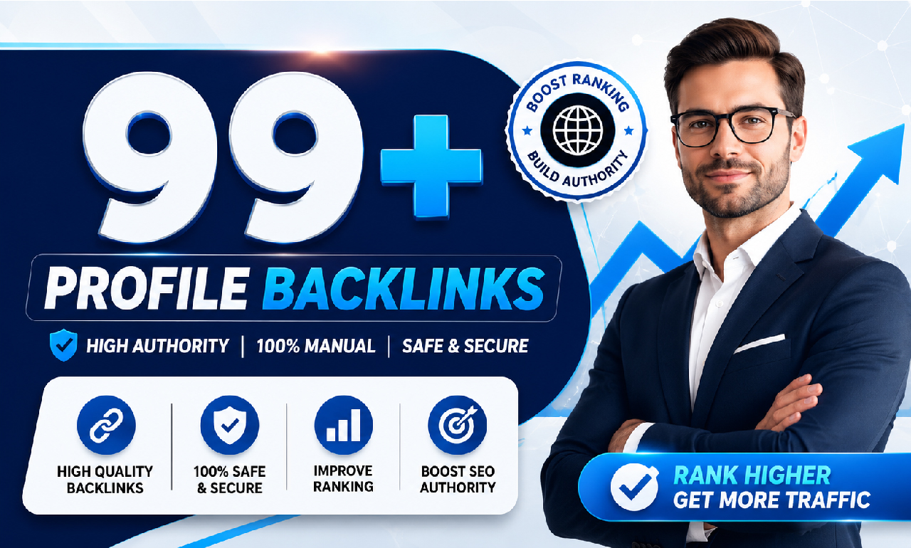 Profile Backlink only for you with proper SEO optimiz...