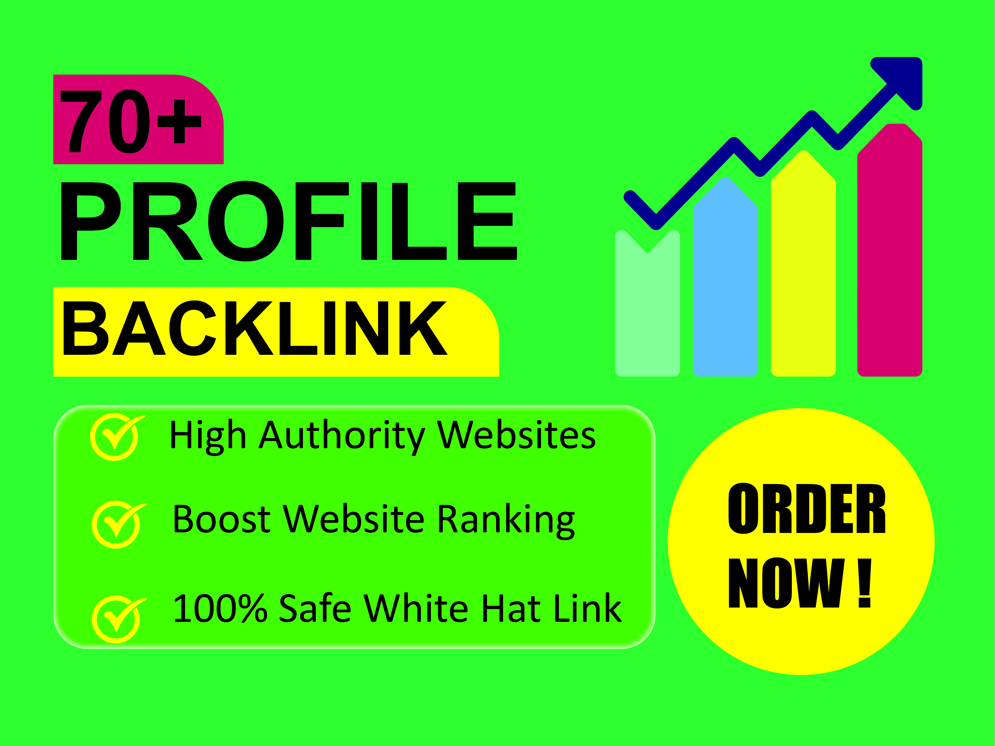 I will create High Quality 70+ Authority Profile Backlinks And Boost Website Ranking