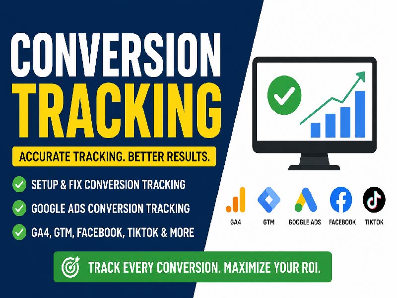 I Will Set Up GA4, GTM & Google Ads Conversion Tracking