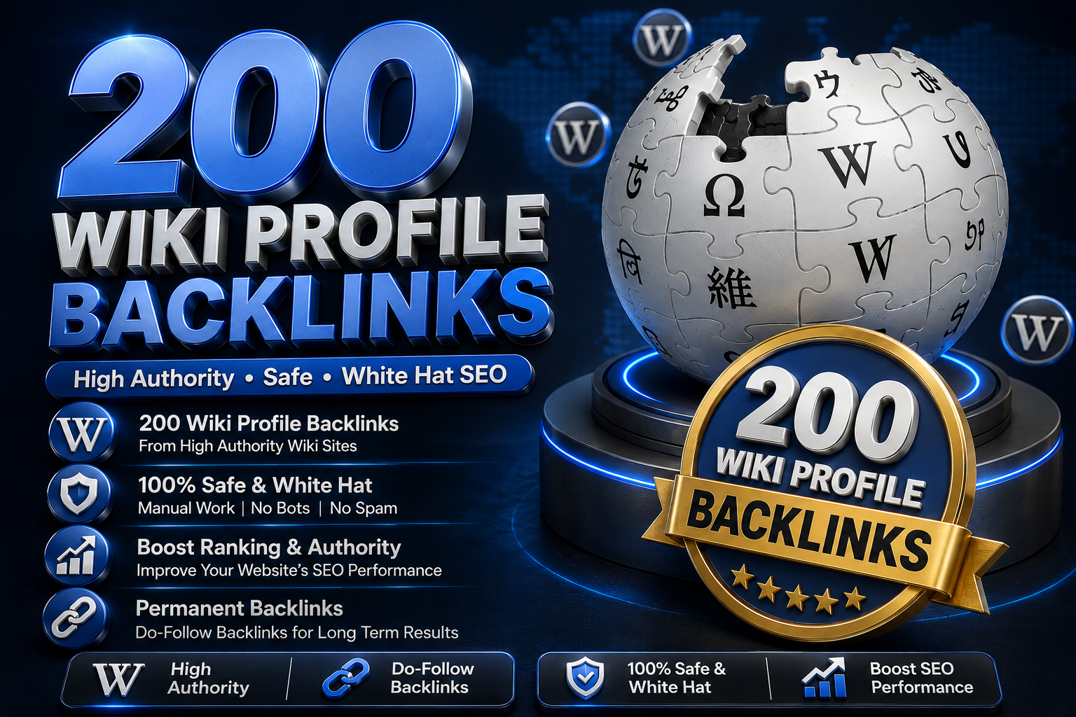 I Will Create 200 Safe Wiki Profile Backlinks for Better Rankings