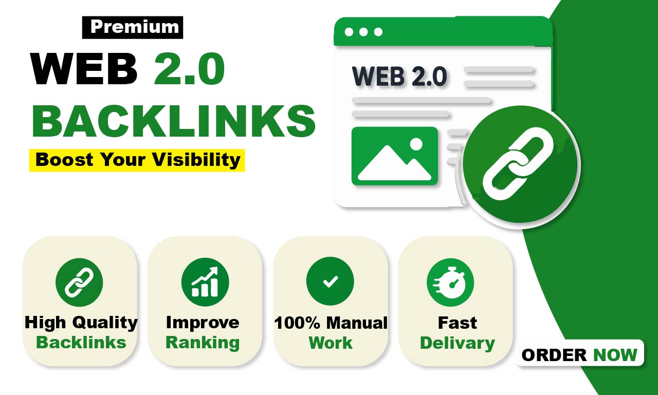 Boost your website with 100+ premeium web2.0 Backlink