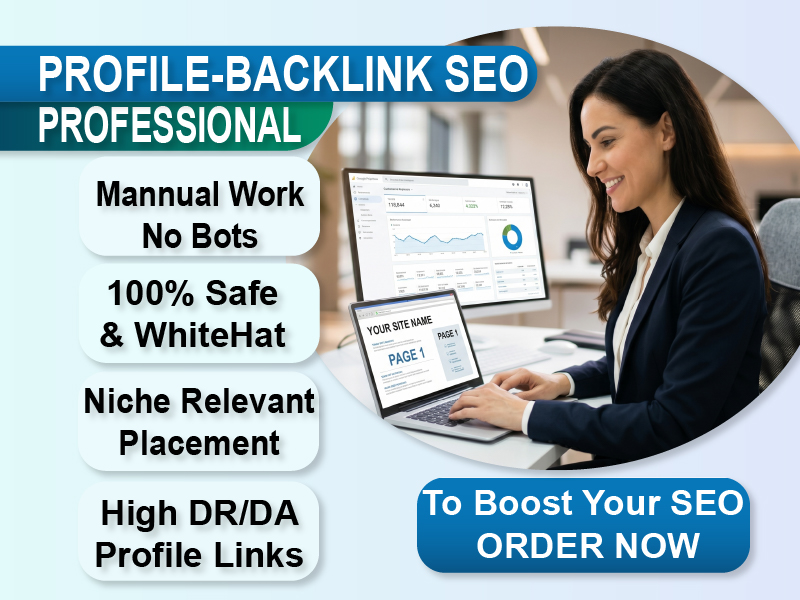 I will create 100+ permenant profile backlinks to boo...