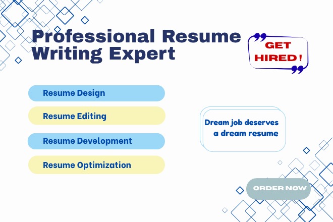Writing and designing resume and cover letter 