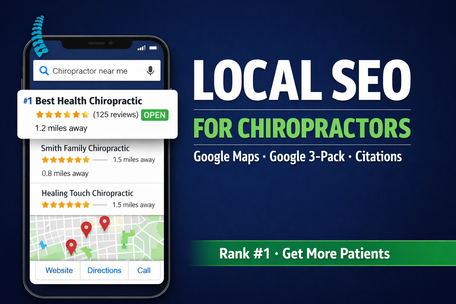 I will do local SEO for chiropractors, dentists, clinics to rank on google maps