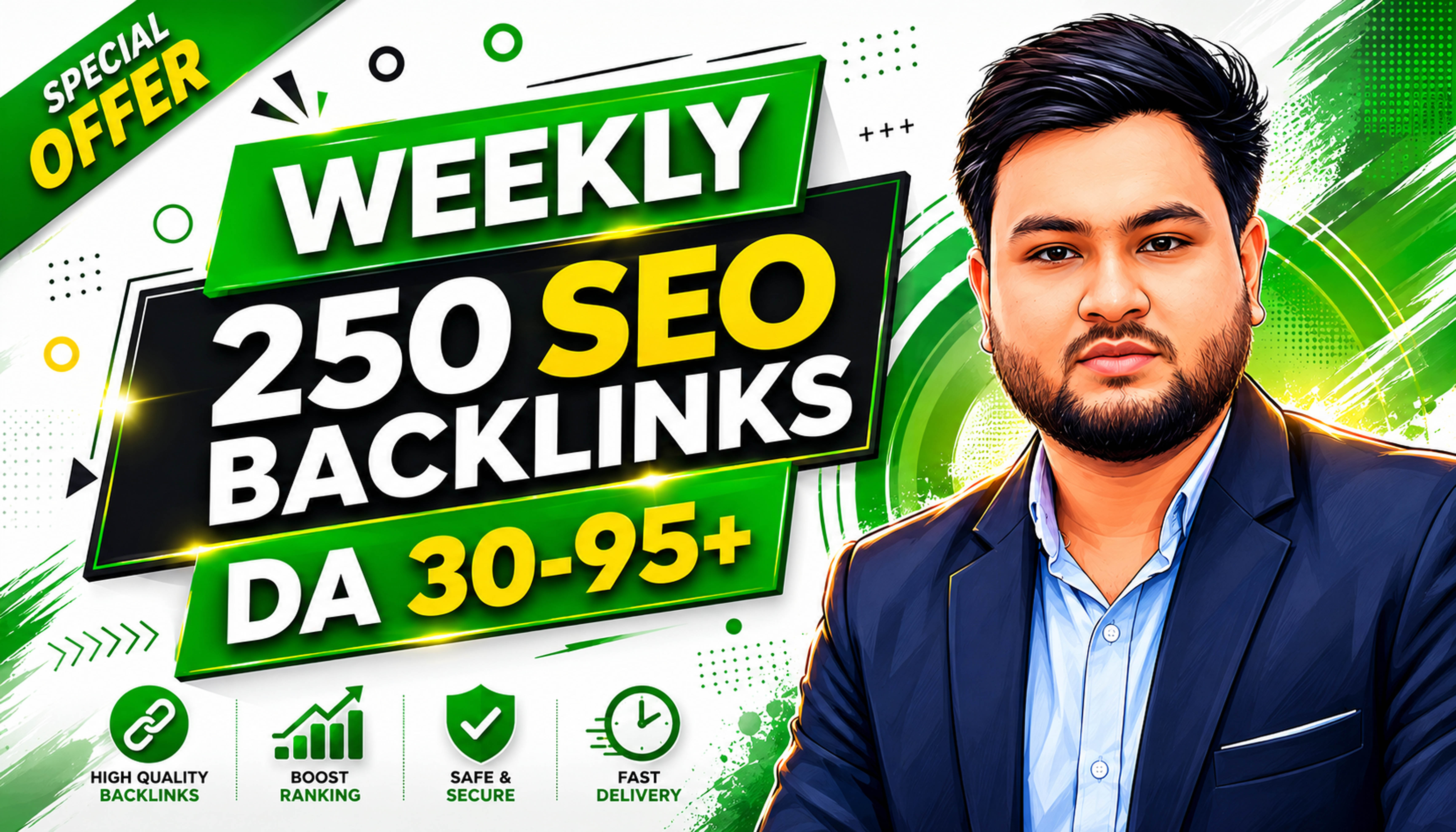 Premium Weekly 250 DA30-95+ SEO Backlinks to Boost Ranking