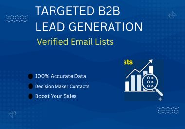 I will provide 500 targeted B2B lead generation and v...