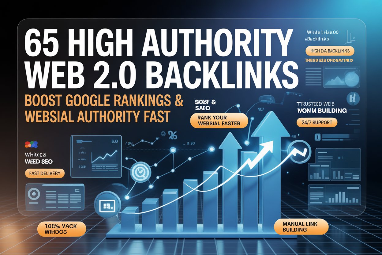 I will provide 65 high authority web 2.0 backlinks fo...
