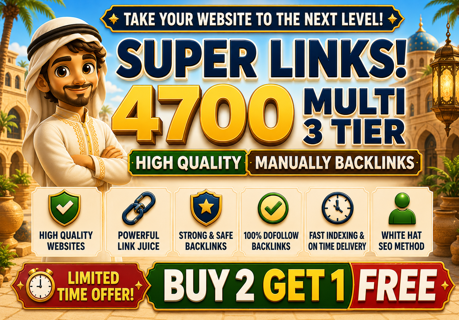 Buy 2 Get 1 Free 4700 3 Multi Tier Backlinks for Fast...