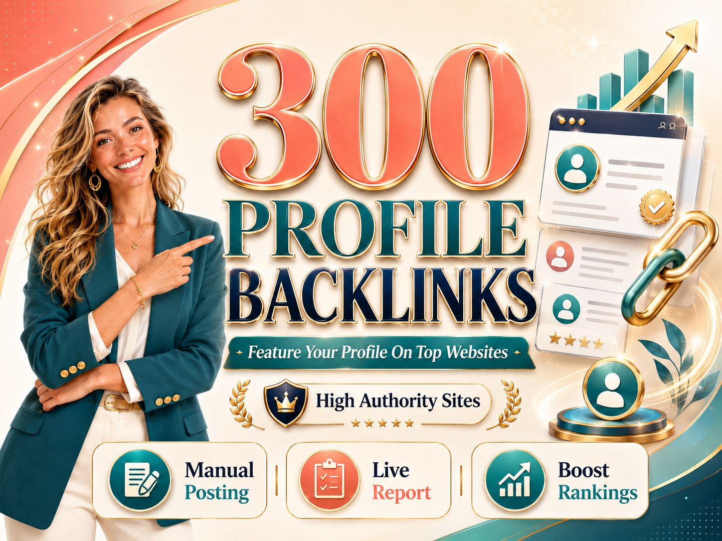 300 Profile Backlinks From Trusted Sites with High Au...