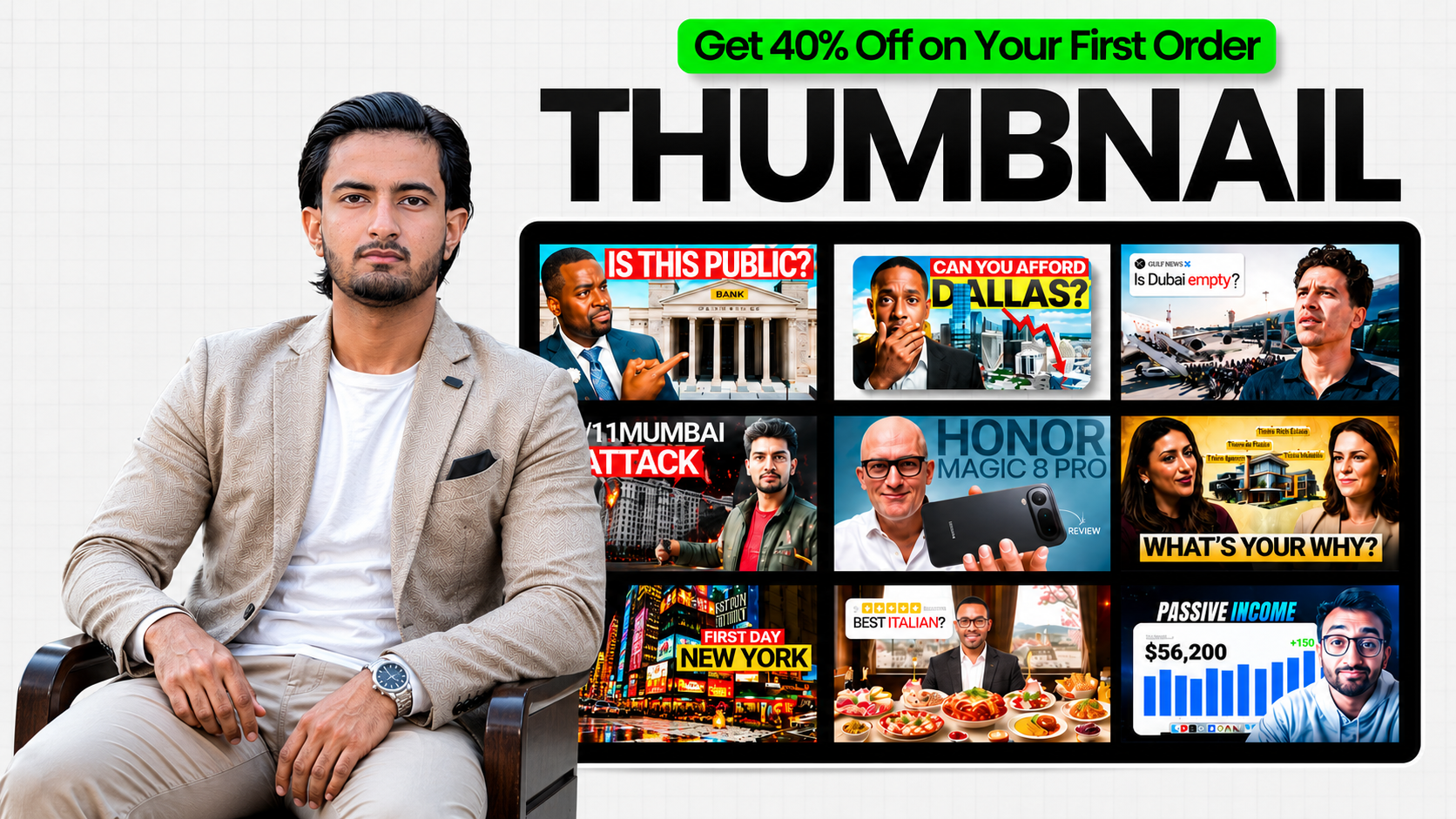 I will design professional and eye catching YouTube t...