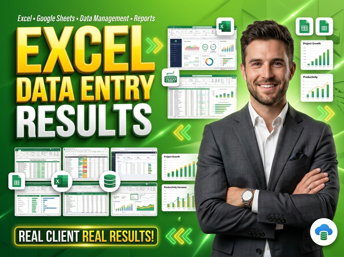 I will handle accurate excel data entry and web research tasks