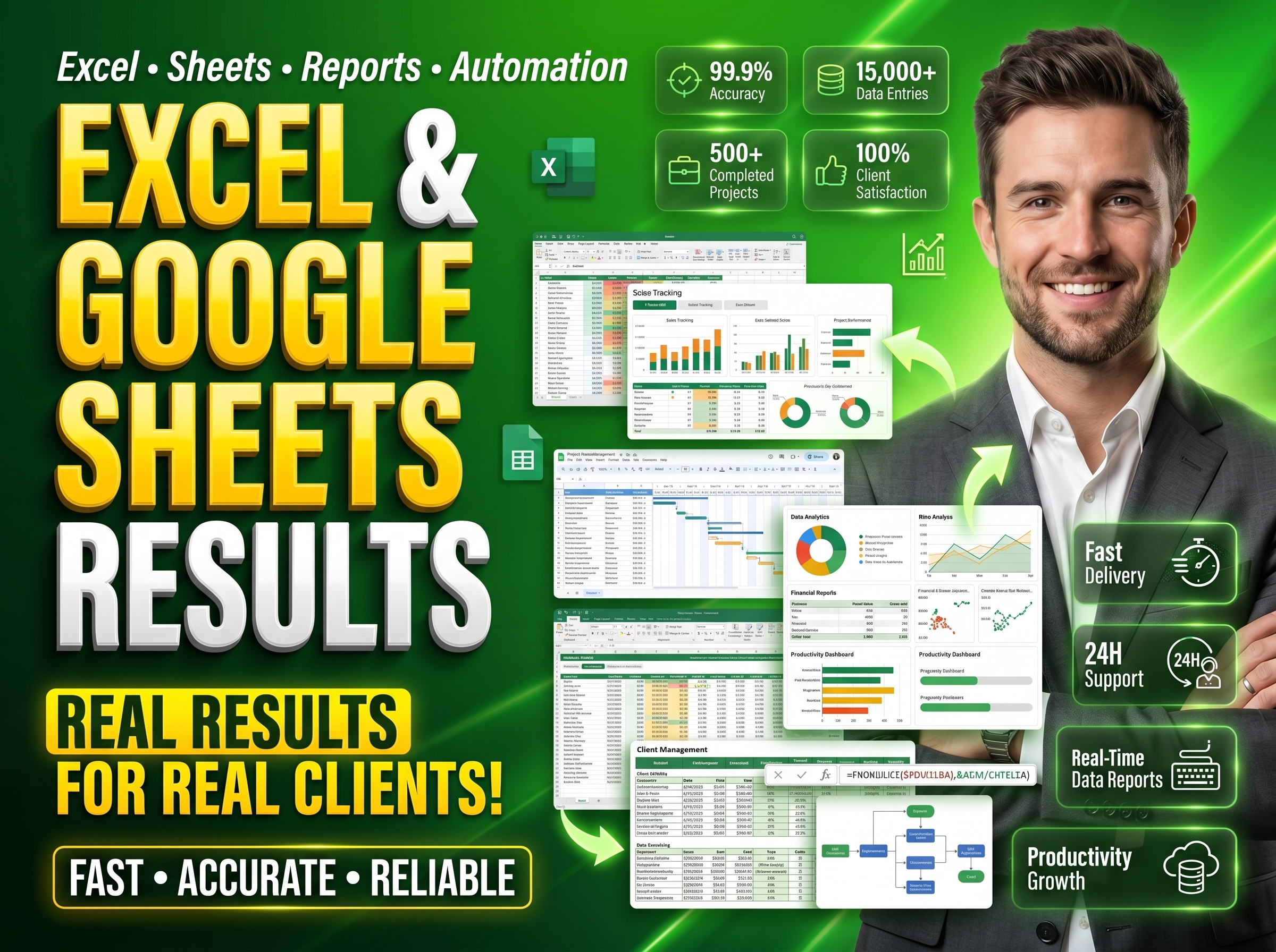 I will handle accurate excel data entry and web research tasks