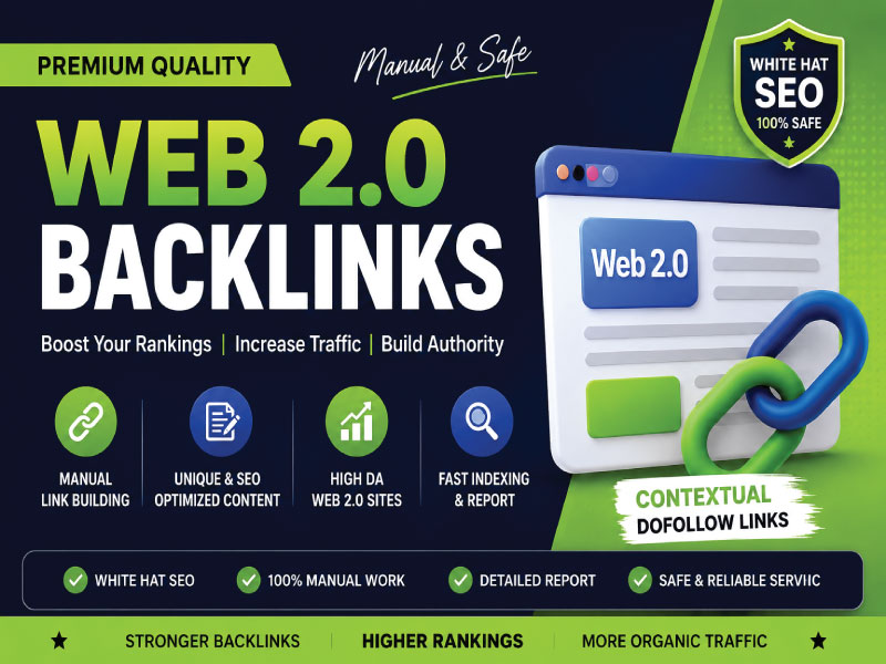 I will create 100 powerful Web 2.0 backlinks for orga...