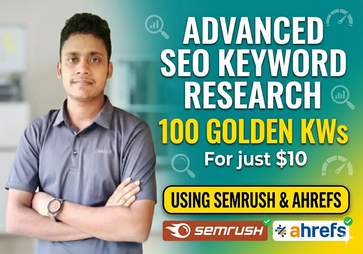 I will do advanced seo keyword research using Semrush...
