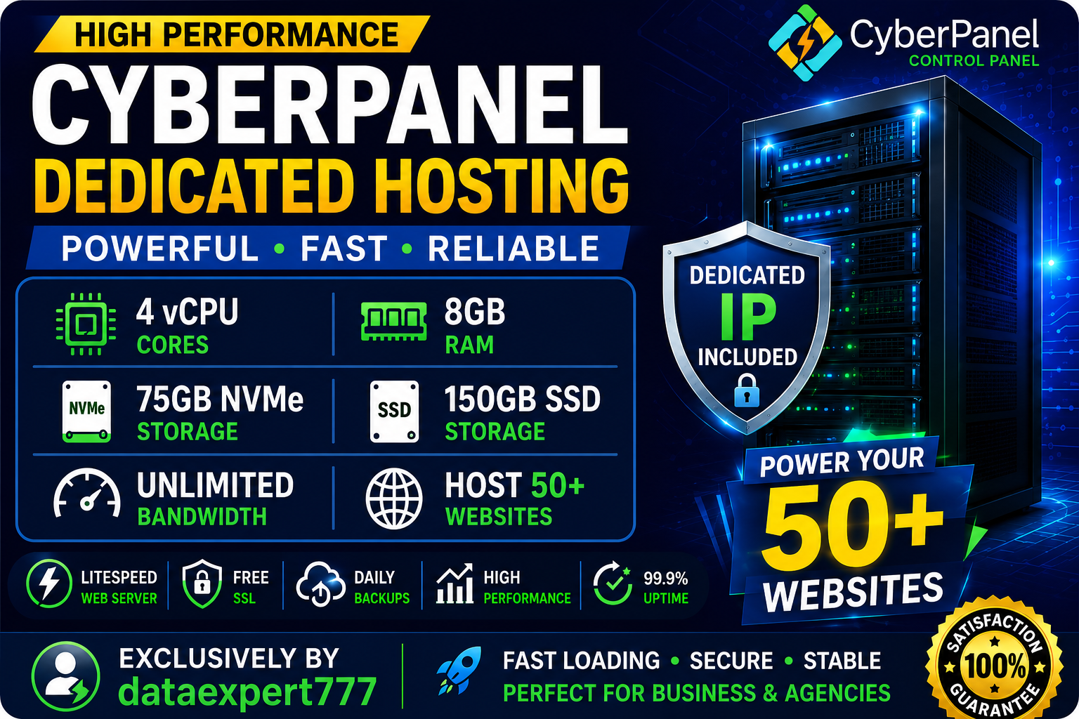 I Will Provide High Performance CyberPanel Dedicated ...