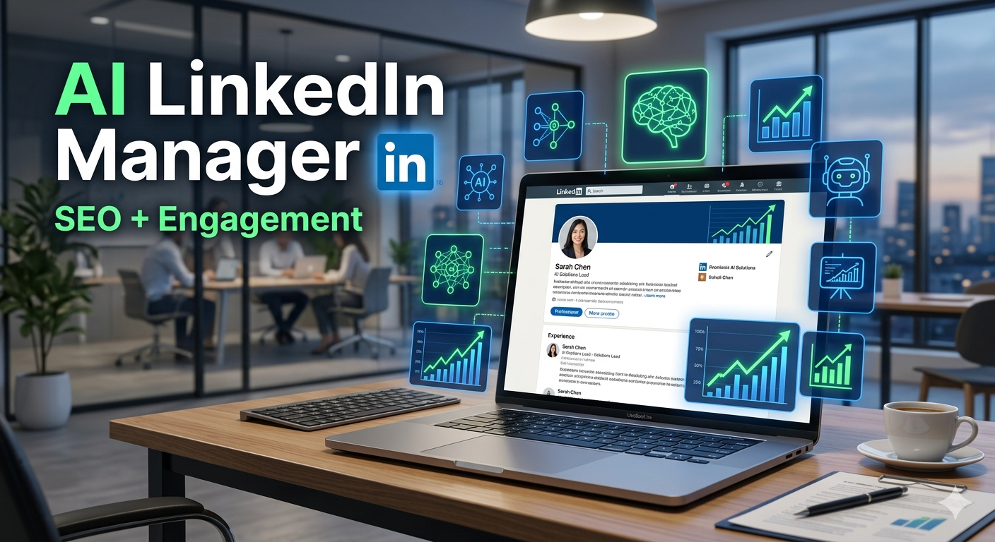  I will be your AI LinkedIn content manager for daily posts, SEO, and engagement