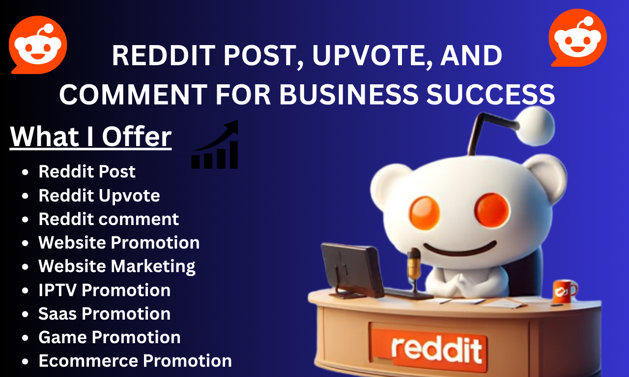 I Will Professionally Promote Your Website via reddit post