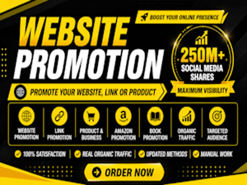 I Will Promote Your Website to Increase Traffic, Visibility and Online Presence
