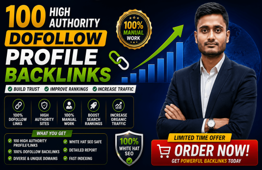 100 High Authority Dofollow Profile Backlinks