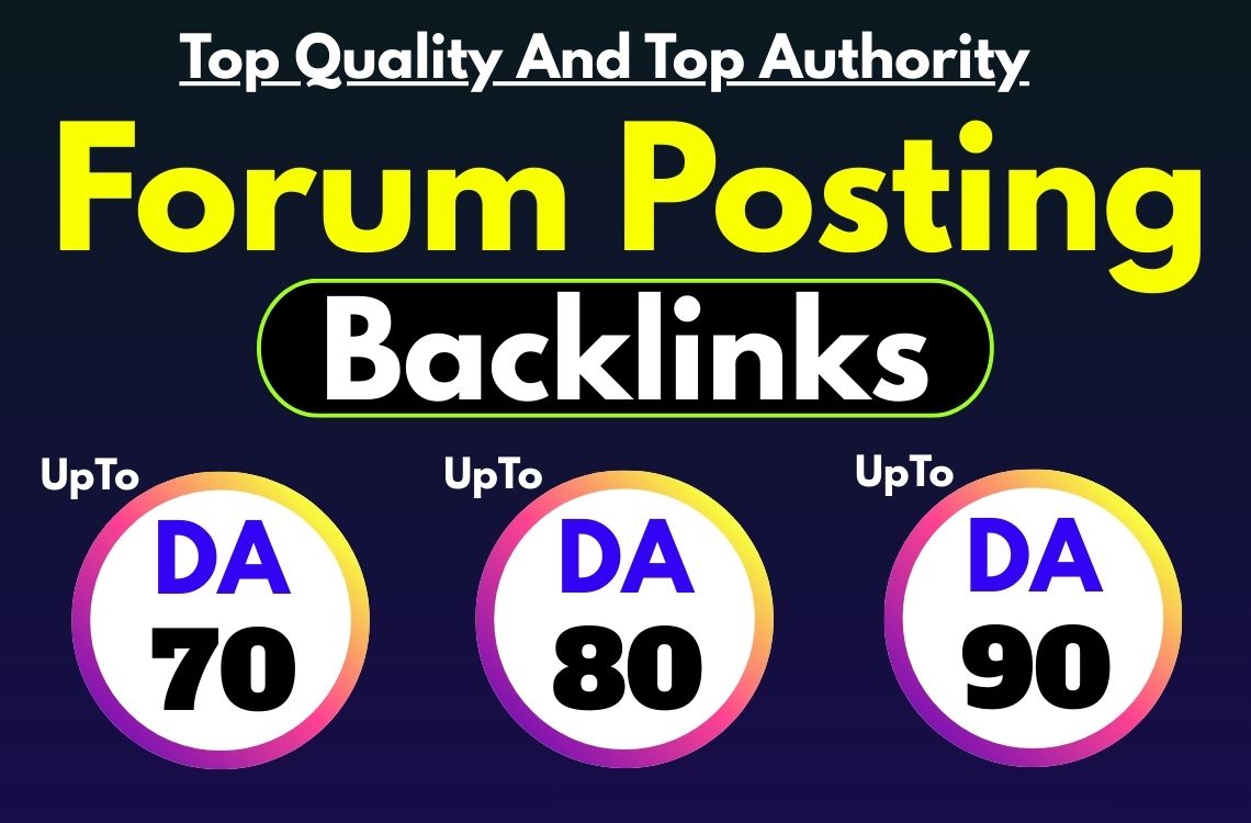 Provide 100+ Forum Posts or Forum Posting Authority B...