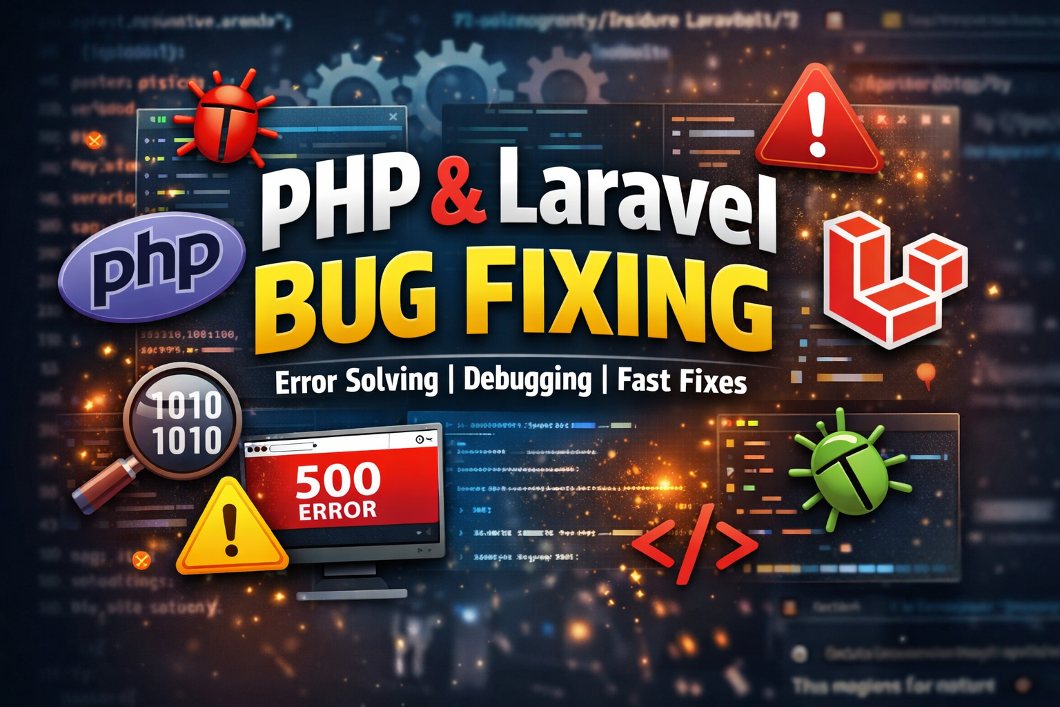 I will fix website bugs, wordpress, PHP, laravel, ...