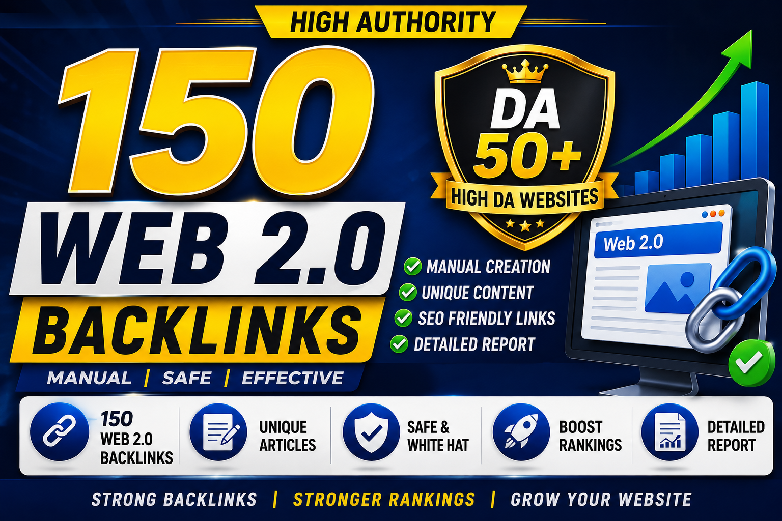 I Will Create 150 SEO Friendly Web 2.0 Manually SEO B...