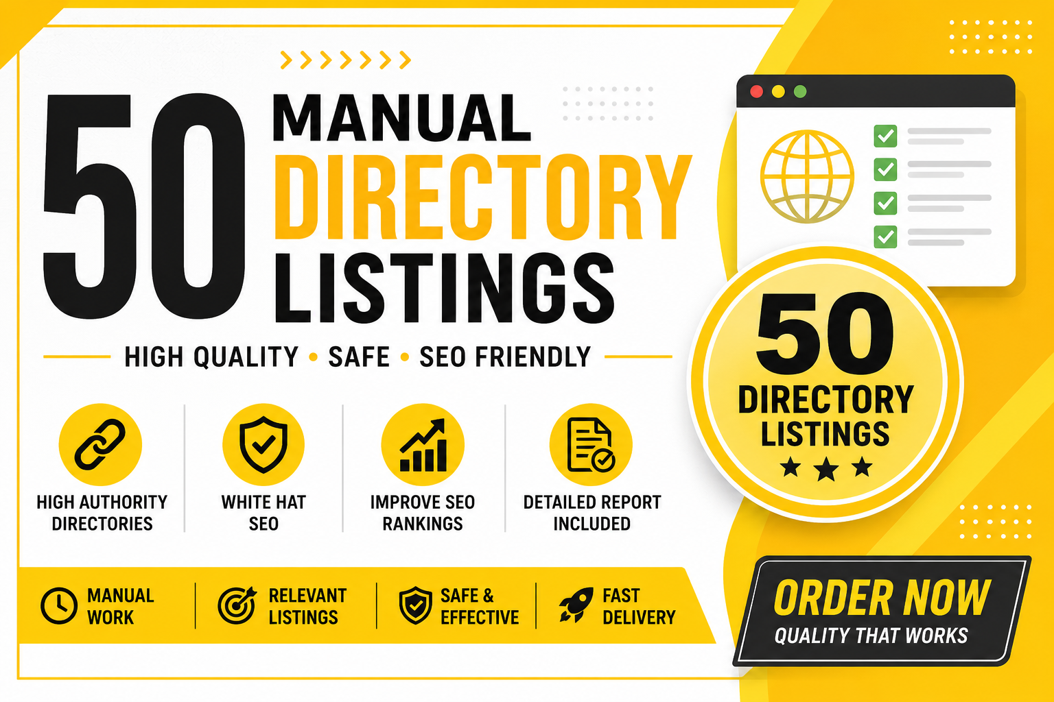 I Will Manual 50 Directory Listing Service for Websit...