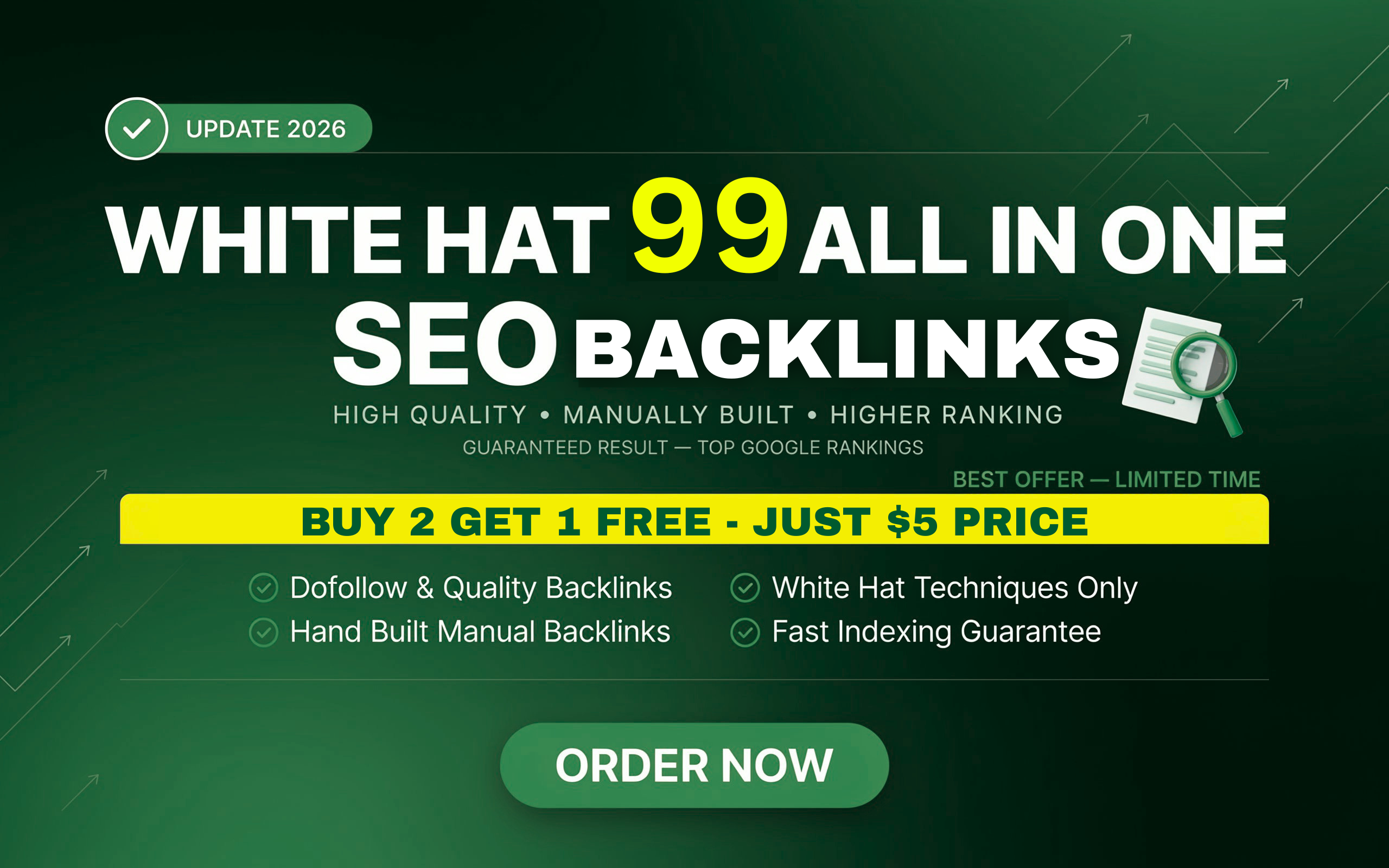 WHITE HAT 99 ALL-IN-ONE SEO BACKLINKs UPDATE 2026