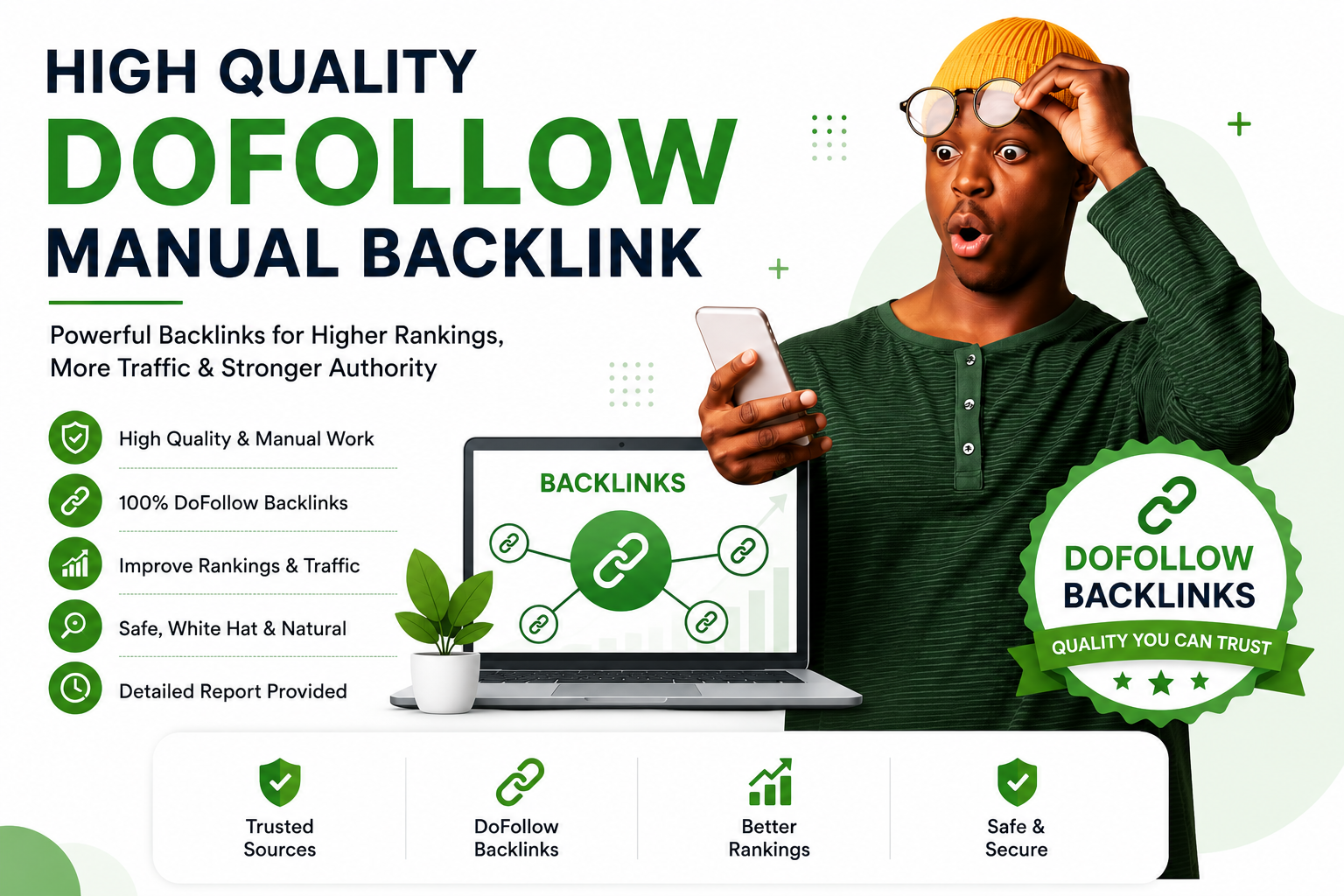 Professional High Quality 300 Manual DoFollow Backlin...