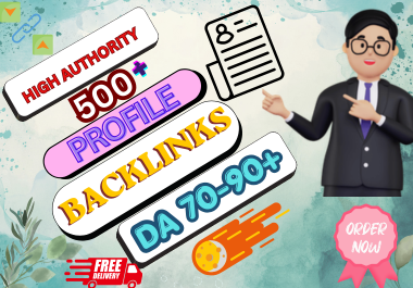 I Will Build 500 Manual Profile Backlinks for Your We...