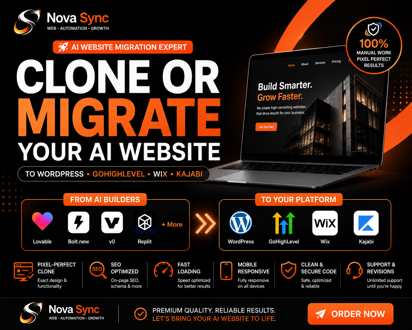 I will clone or migrate your AI website to WordPress,...