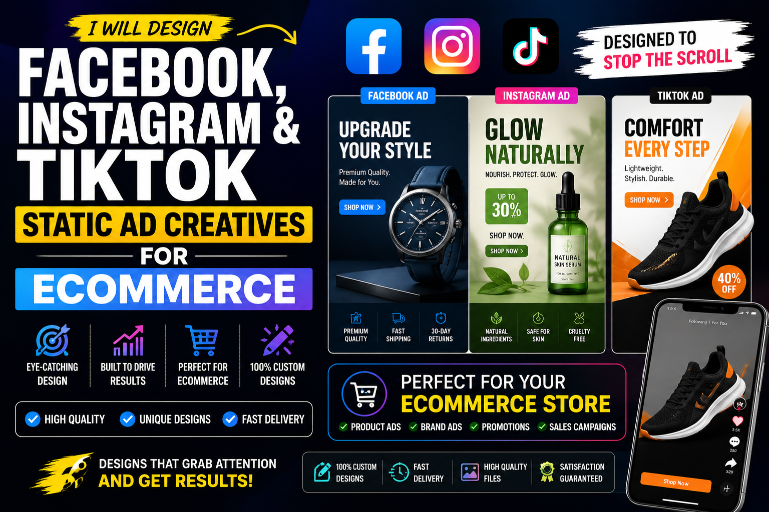 I Will Create Social Media Ad Creatives for Facebook,...