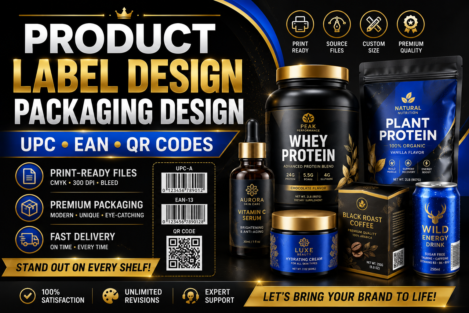 I Will Design Product Labels, Packaging, UPC, EAN,...