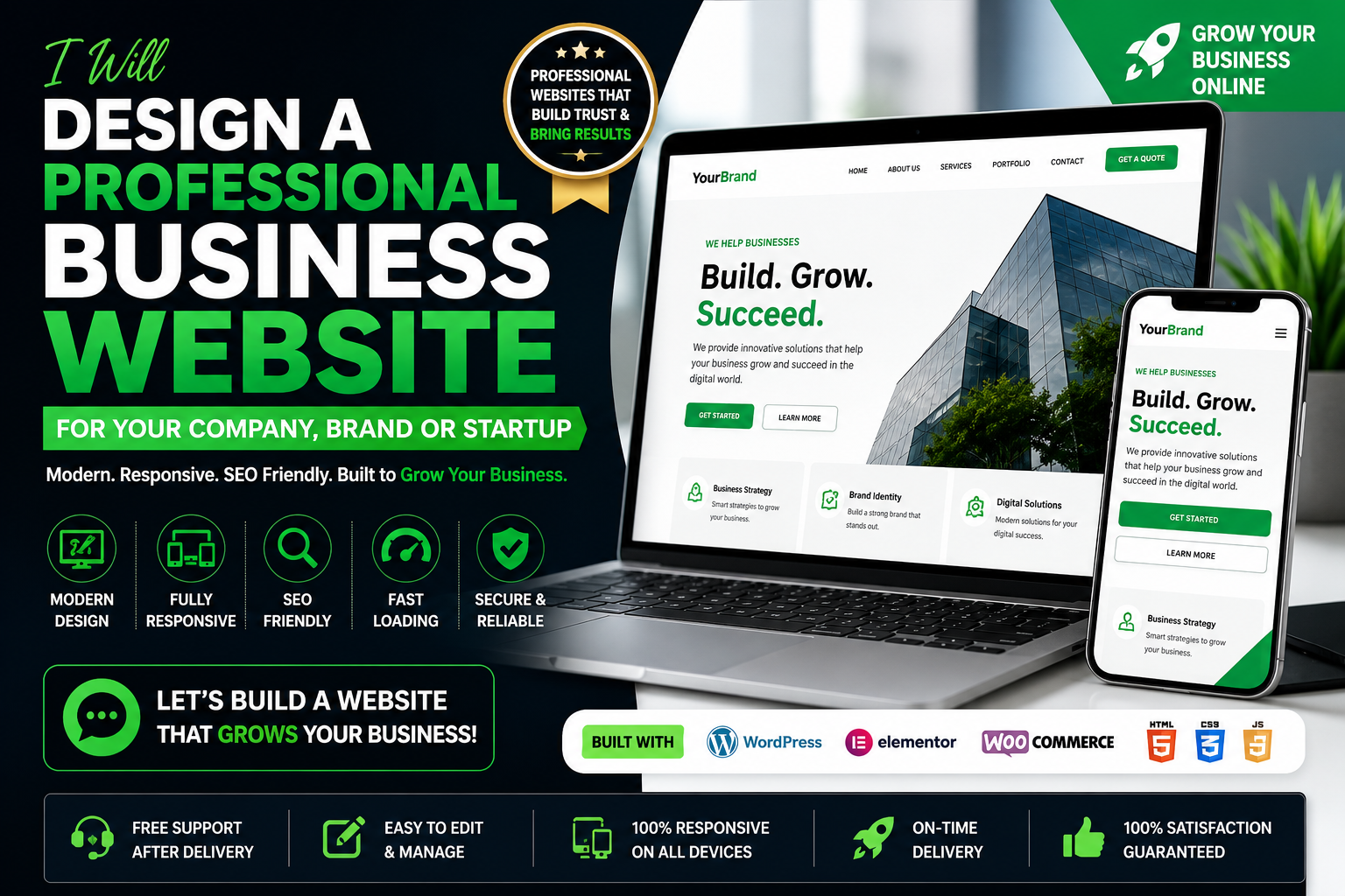I Will Design a Professional Business Website for You...