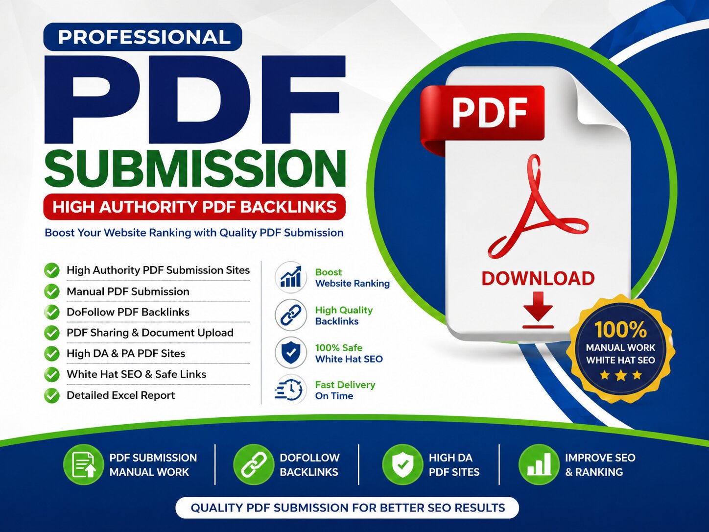 I Will Do High Authority PDF Submission and PDF Backl...
