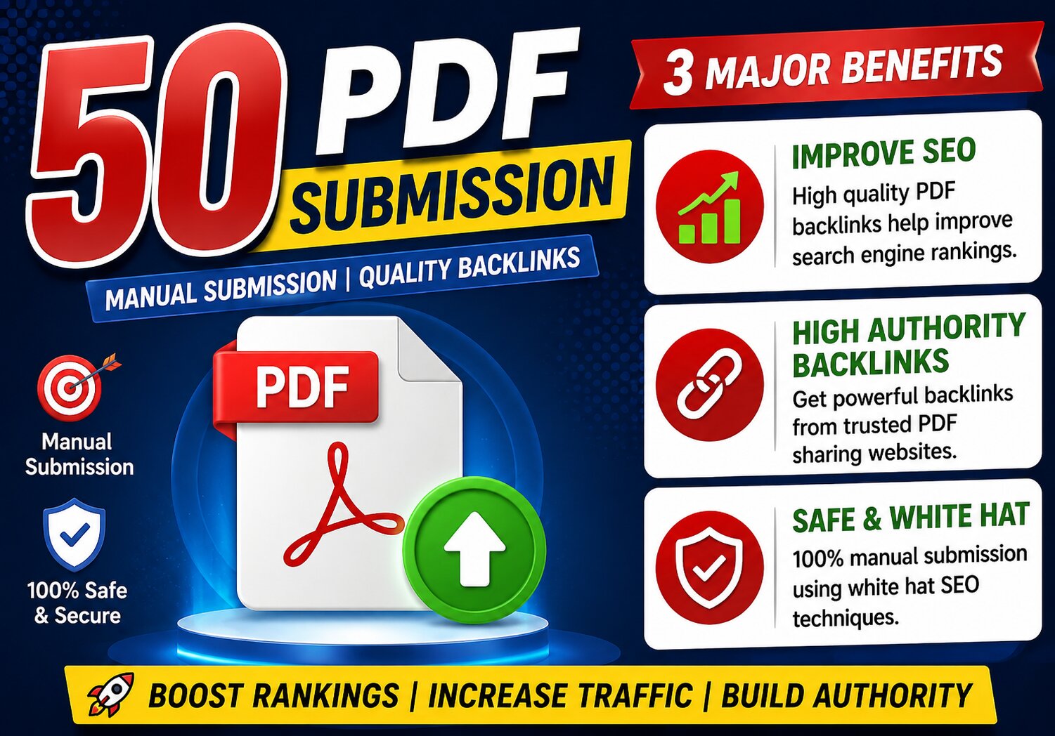 I Will Create 50 PDF Submission SEO-Friendly Backlinks Manually 