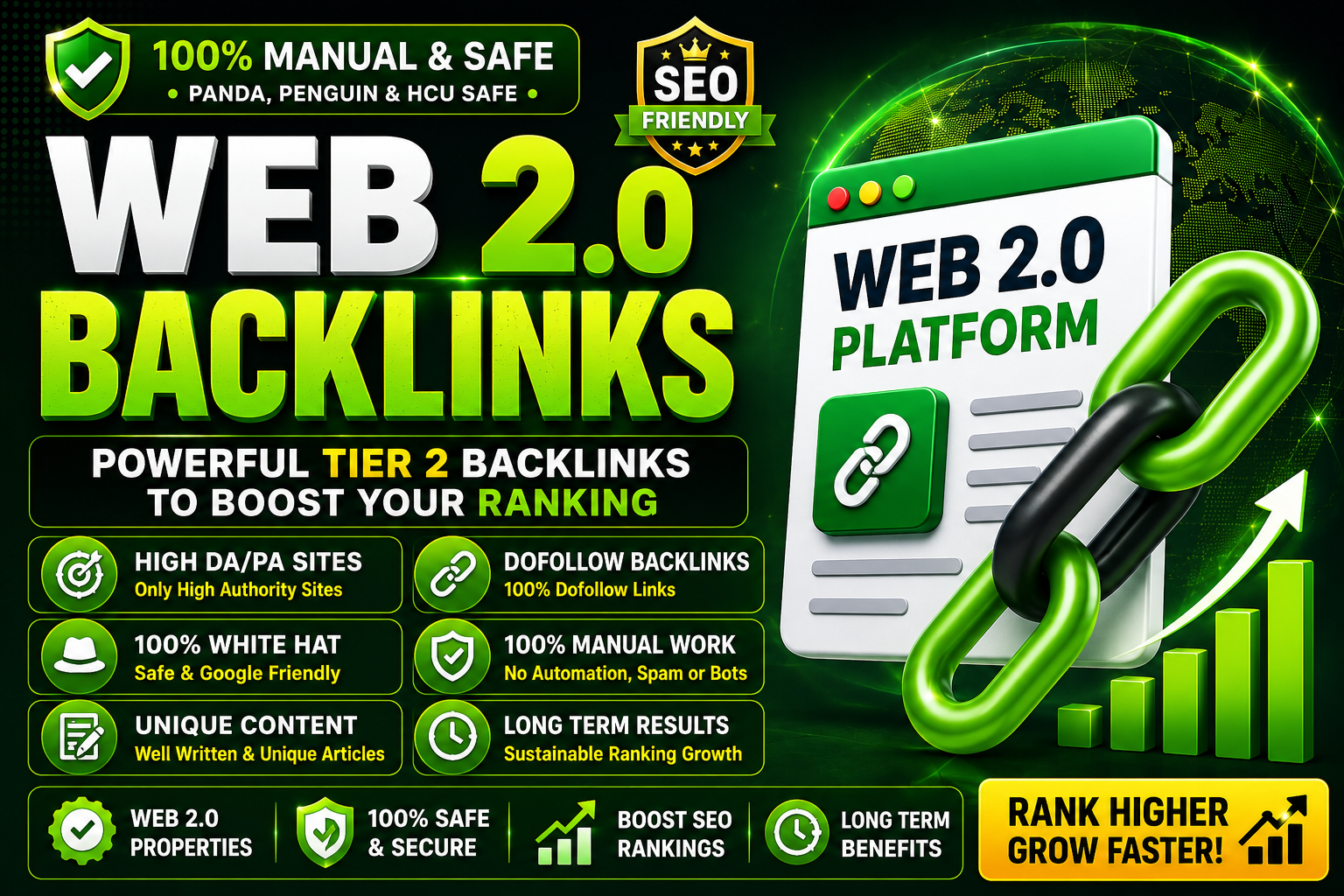 Boost website 110 web2.0 Powerful High-Quality Backli...