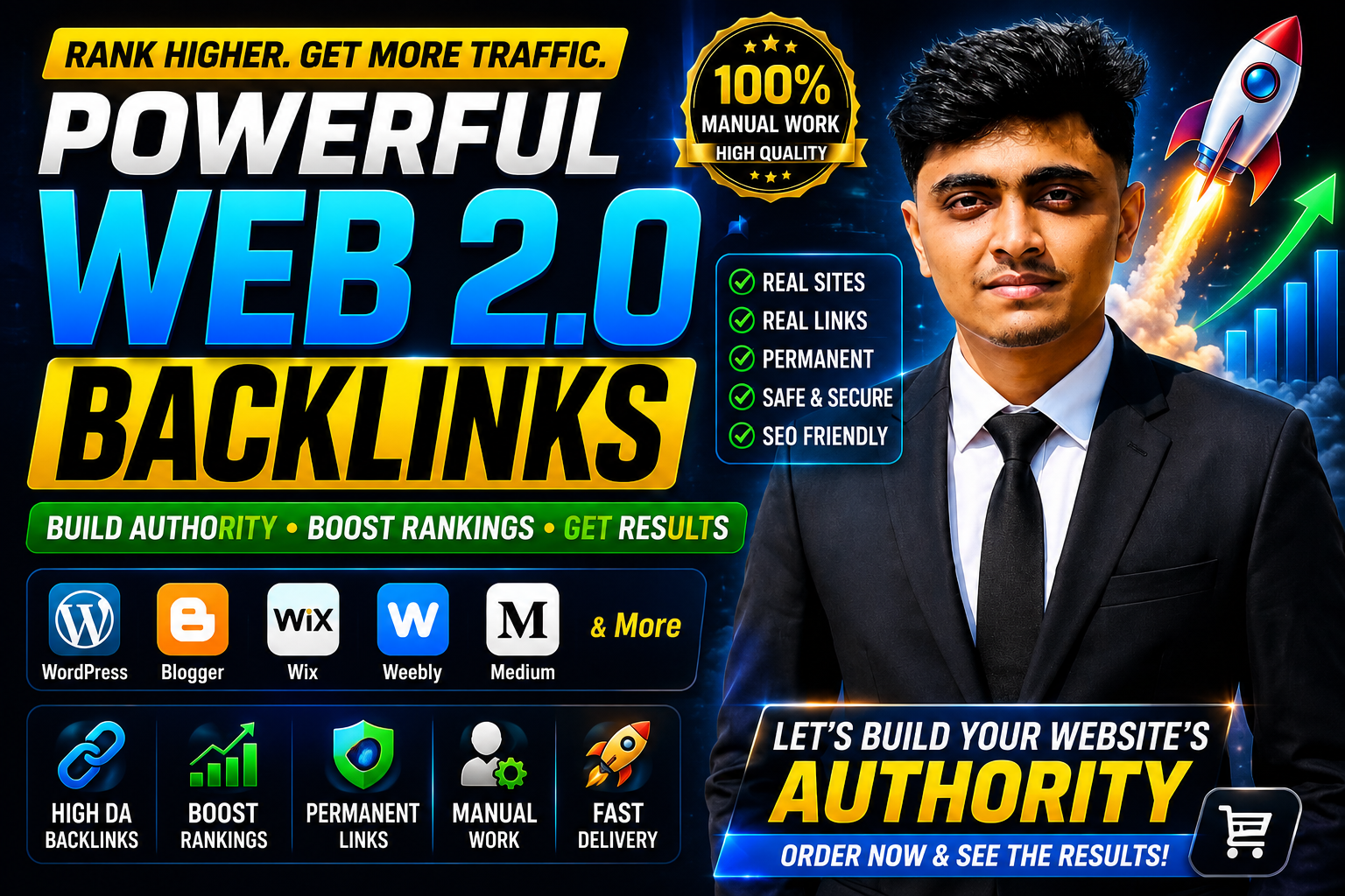 Create 110 Powerful Web 2.0 Backlinks to Boost Rankings, Traffic and Authority