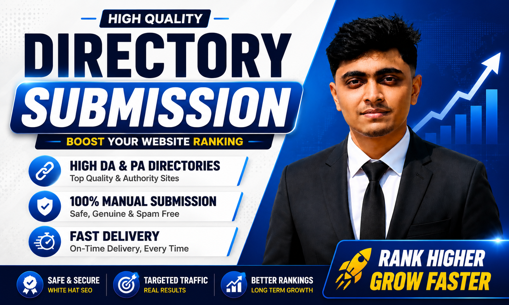 Create 150 High DA Directory Submission Dofollow Back...